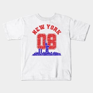 New York Vintage Varsity 08 Kids T-Shirt